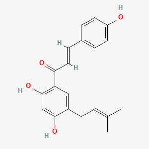 Chemical structure of Broussochalcone B