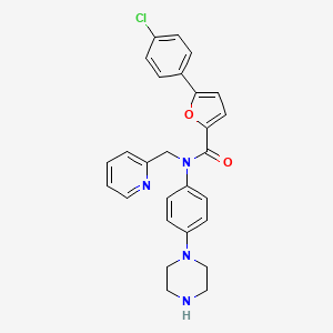 Chemical structure of MK2-IN-1 (MK2 Inhibitor)