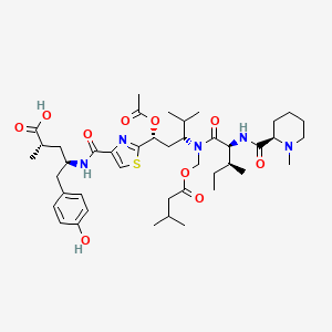 Chemical structure of Tubulysin A