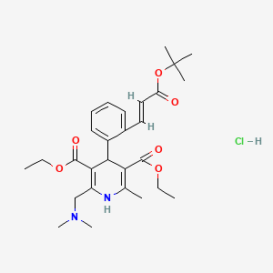 Chemical structure of Teludipine Hydrochloride