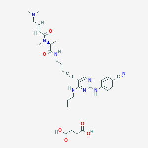 Chemical structure of FLT3-IN-1 Succinate
