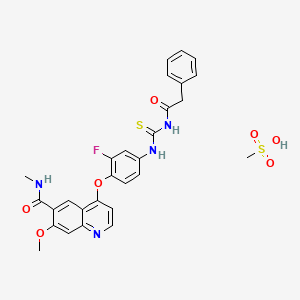 Chemical structure of TAS-115 mesylate