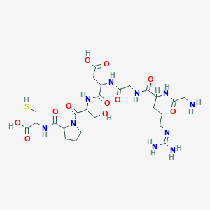 Chemical structure of GRGDSPC