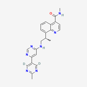 Chemical structure of VX-984 (M9831)