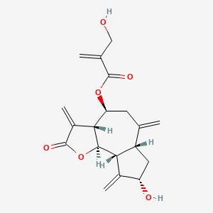 Chemical structure of Cynaropicrin