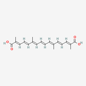 Chemical structure of Crocetin