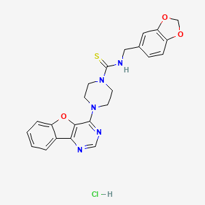 Chemical structure of Amuvatinib hydrochloride (MP470 hydrochloride)
