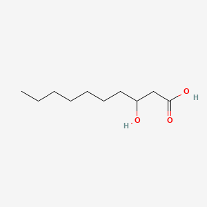 Chemical structure of 3-Hydroxycapric acid