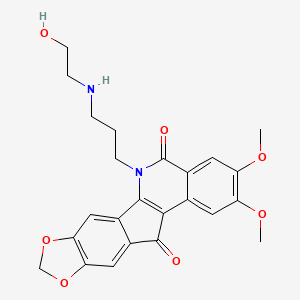 Chemical structure of LMP744 (MJ-III65)