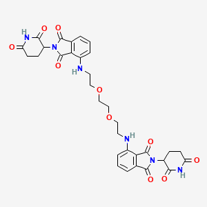 Chemical structure of Homo-PROTAC cereblon degrader 1