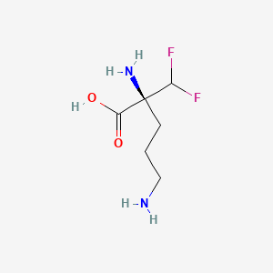 Chemical structure of L-Eflornithine (L-DFMO)
