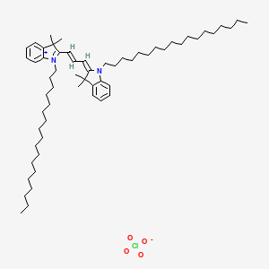 Chemical structure of DiI (DiIC18(3))