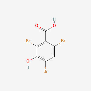 Chemical structure of 2,4,6-Tribromo-3-hydroxybenzoic acid
