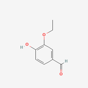 Chemical structure of Ethylvanillin