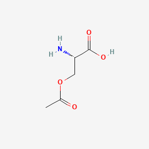 Chemical structure of 3-Acetyloxy-2-azaniumylpropanoate