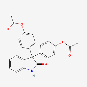 Chemical structure of Oxyphenisatin acetate