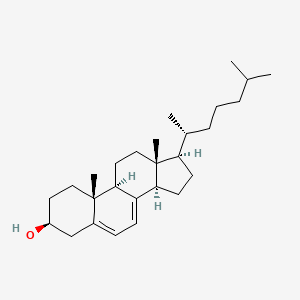 Chemical structure of 7-Dehydrocholesterol