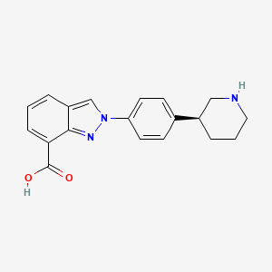 Chemical structure of Niraparib metabolite M1