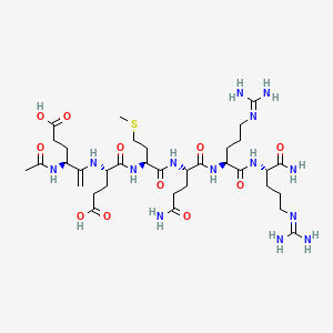 Chemical structure of Argireline (Acetyl hexapeptide-3)