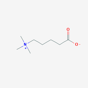 Chemical structure of delta-Valerobetaine