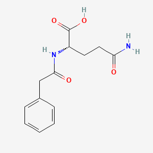 Chemical structure of Phenylacetylglutamine