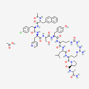 Chemical structure of Cetrorelix Acetate