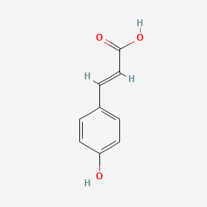 Chemical structure of 4-Coumaric acid