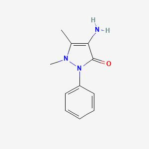 Chemical structure of 4-Aminoantipyrine