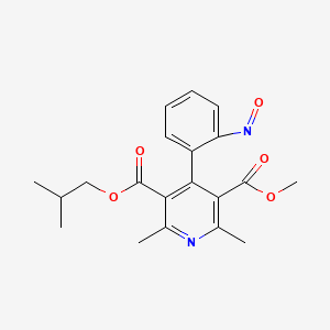 Chemical structure of Dehydronitrosonisoldipine