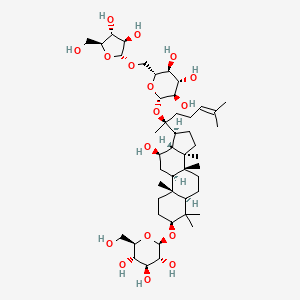 Chemical structure of Notoginsenoside Fe [M+H]+