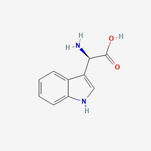 Chemical structure of DL-3-Indolylglycine