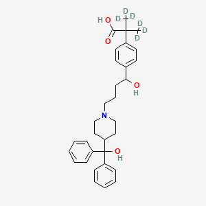 Chemical structure of Fexofenadine D6 (MDL-16455 D6)