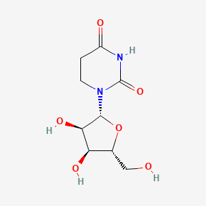 Chemical structure of 5,6-Dihydrouridine