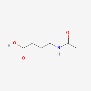 Chemical structure of 4-Acetamidobutyric acid