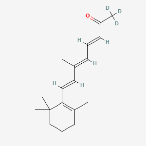 Chemical structure of beta-Apo-13-carotenone D3