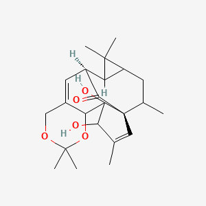 Chemical structure of Ingenol-5,20-acetonide