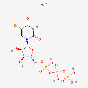 Chemical structure of 5-BrUTP sodium salt
