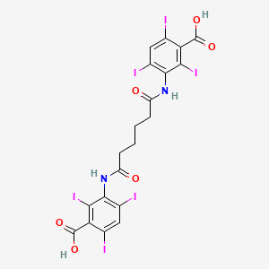 Chemical structure of Adipiodon