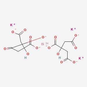Chemical structure of Gastrodenol (Bismuth tripotassium dicitrate)
