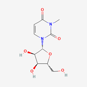 Chemical structure of 3-Methyluridine