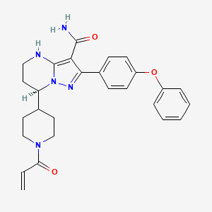 Chemical structure of (R)-Zanubrutinib