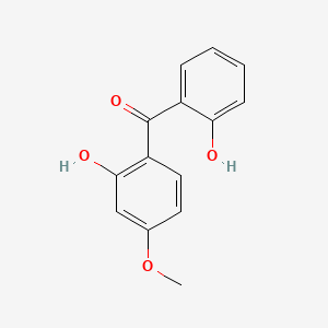 Chemical structure of Dioxybenzone (Benzophenone-8)