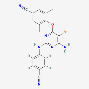 Chemical structure of Etravirine D4