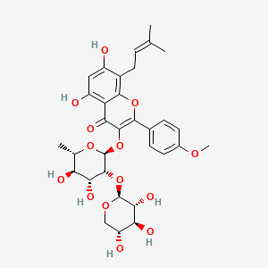 Chemical structure of Sagittatoside B