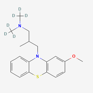 Chemical structure of (+/-)-Methotrimeprazine (D6)