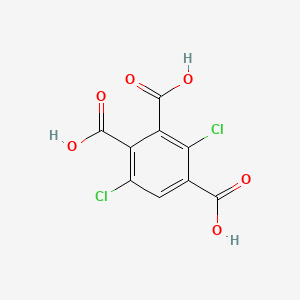Chemical structure of 3,6-Dichlorotrimellitic acid