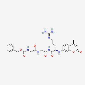 Chemical structure of Z-Gly-Gly-Arg-AMC