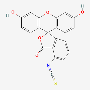 Chemical structure of 6-FITC (6-Fluorescein Isothiocyanate)