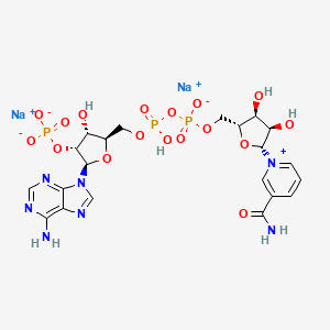 Chemical structure of NADP disodium salt (Disodium NADP)