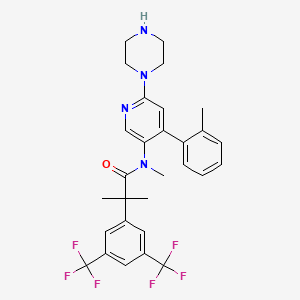 Chemical structure of N-Desmethyl Netupitant